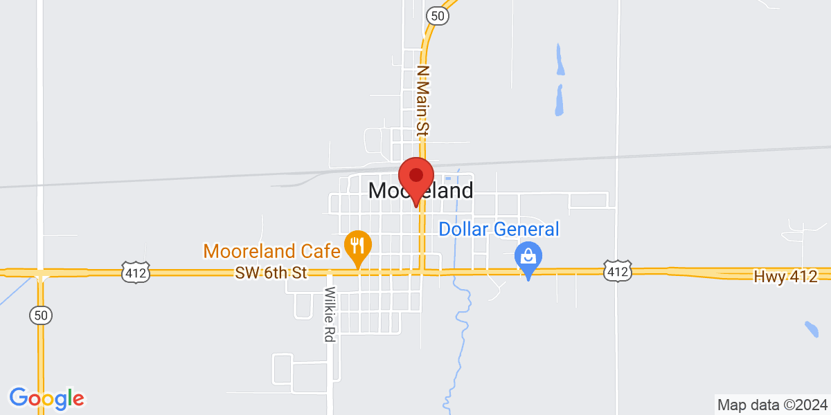 Map of Mooreland Public Library